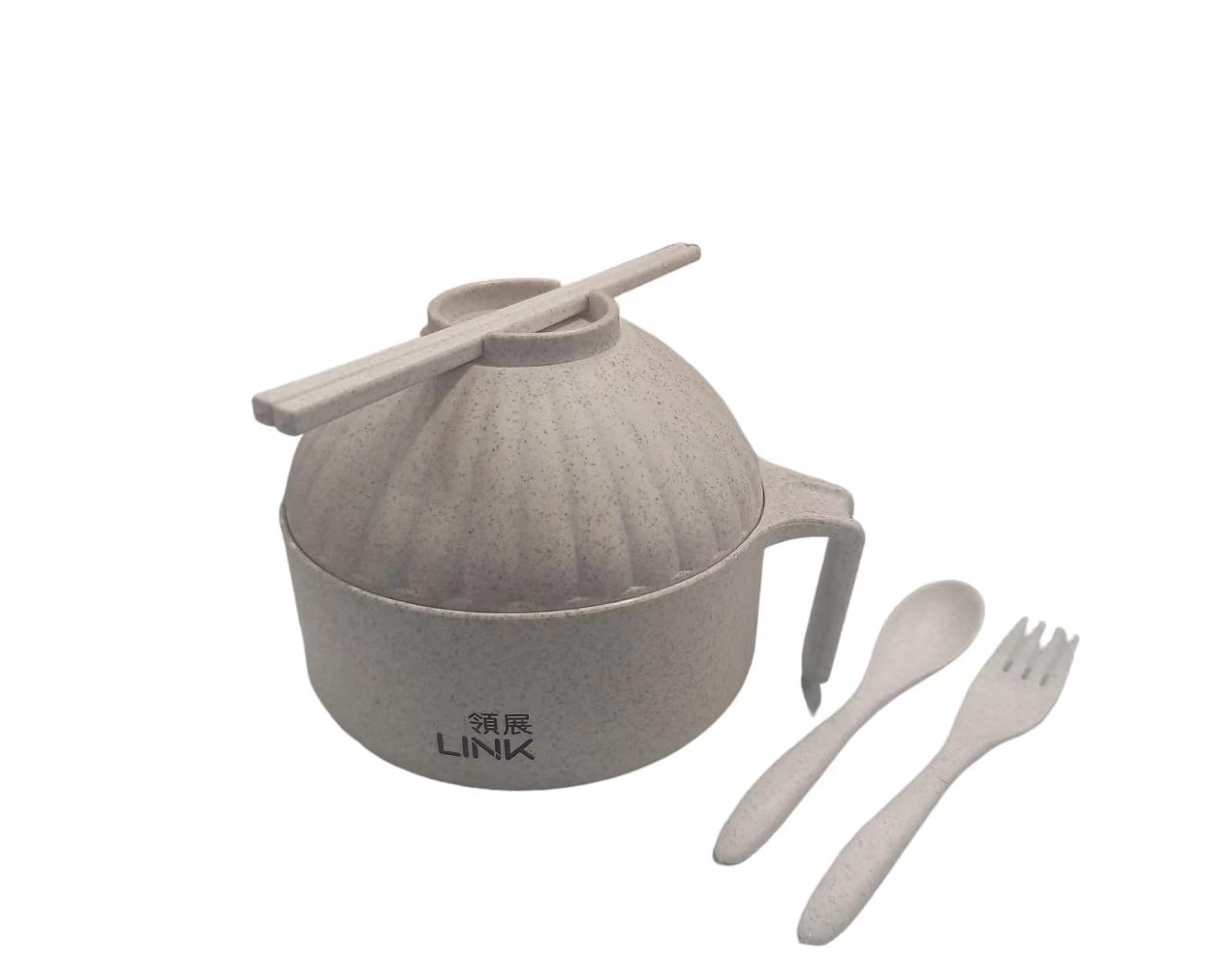 領展 小麥秸稈泡麵碗五件套 (家居禮品)