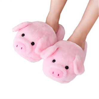 Plush warm slippers