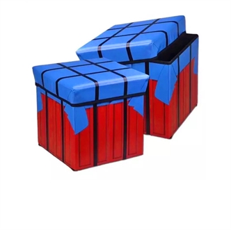 Folding storage box chair
