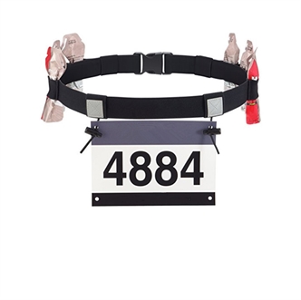 Marathon number belt