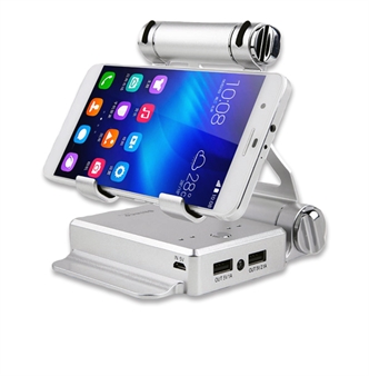 Mobile phone holder with charger