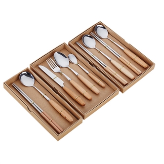 Beech cutlery set
