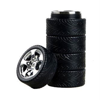 Tire shape thermos cup