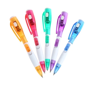 Flashlight ball pen