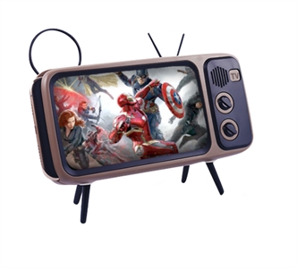 Retro TV mobile phone bracket speaker