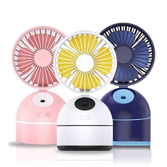 USB fan with humidifier