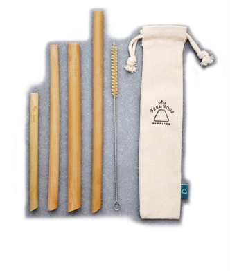 Bamboo Straws Set