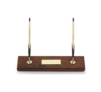 Cross Walnut Base Pen/Pencil Desk Set