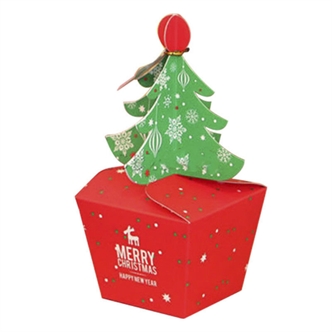 3D Christmas tree candy box