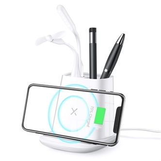 Wireless charger pen holder