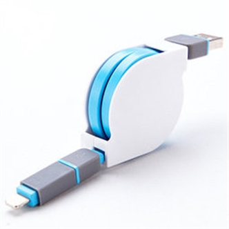 2 in 1 Retractable charging cable