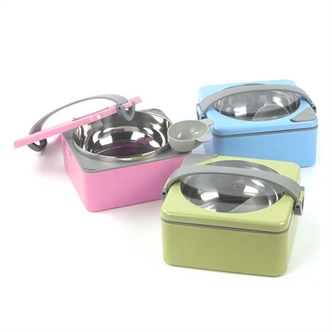 Stainless steel water injection insulated lunch box