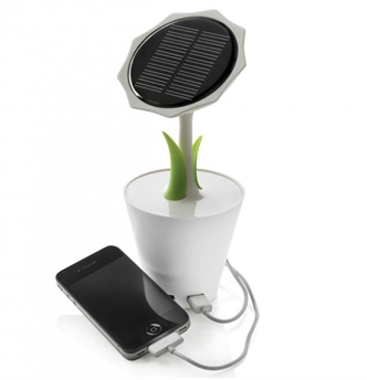 Solar charger flowers