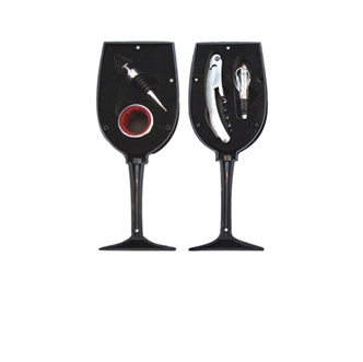 Wine glass type wine bottle opener