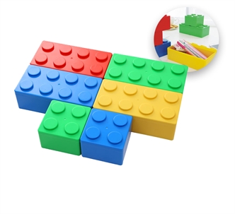 Building block storage box