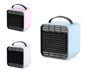 Small air conditioner cooling fan with light