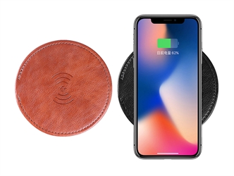 Imitation leather wireless charger