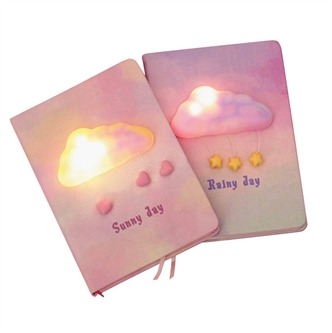 Dreamy Sunny and Rainy day Notepad with LED Light