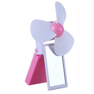 Mini Mirror Foldable Fan