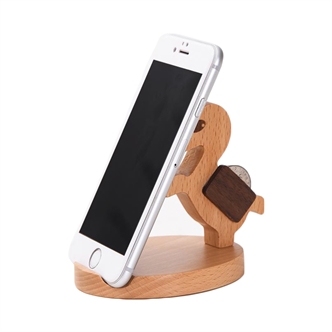 Animal wooden phone holder